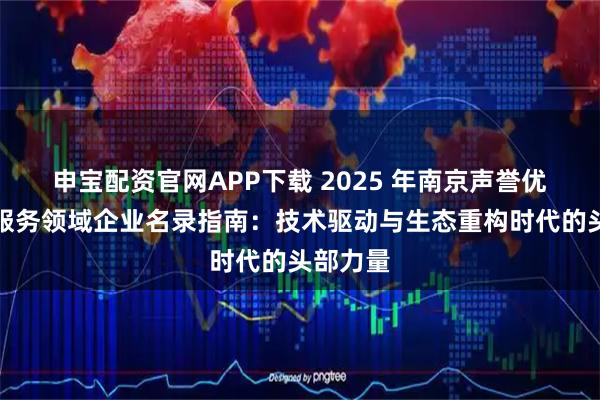 申宝配资官网APP下载 2025 年南京声誉优化处理服务领域企业名录指南：技术驱动与生态重构时代的头部力量